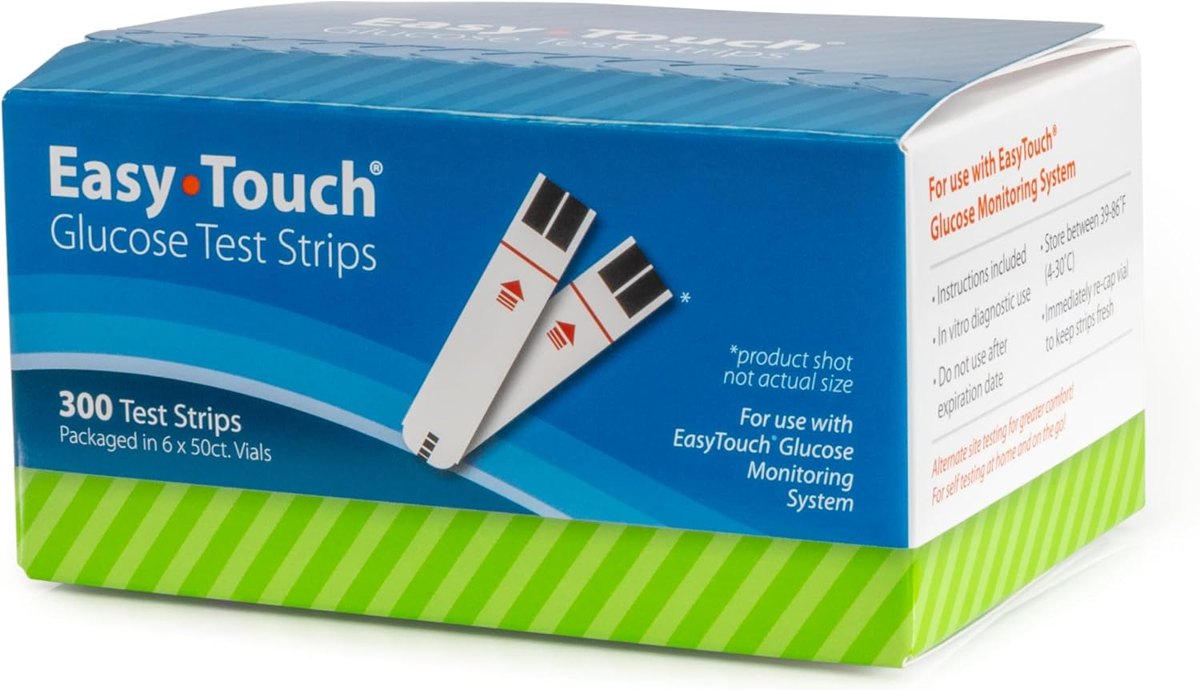 EasyTouch Diabetic Test Strips, 300 Count