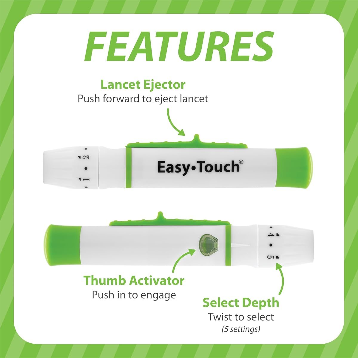 EasyTouch Lancing Device with Ejector, view 3