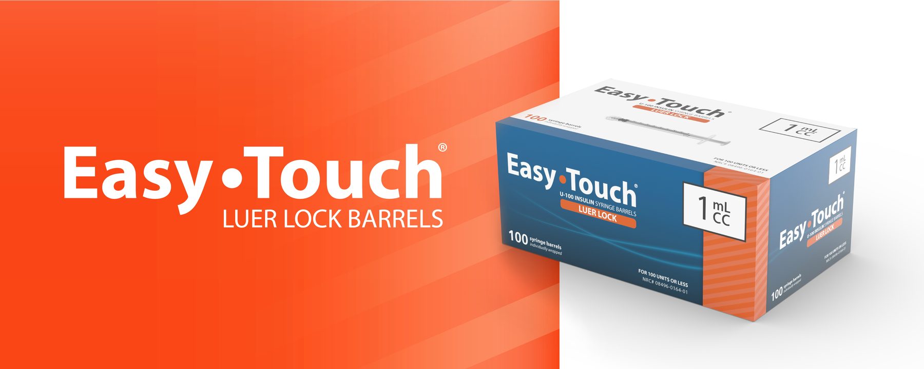 EasyTouch luer-lock syringes and blunt fill needles