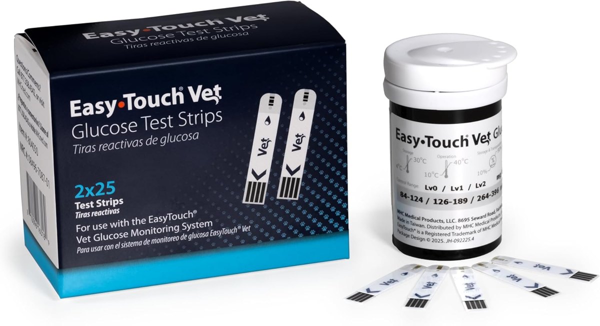 EasyTouch Pet Glucose Test Strips, 50 Count