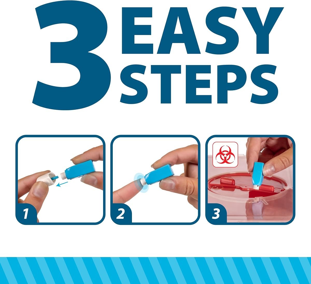 EasyTouch Pressure-Activated Safety Lancets 30G, view 5