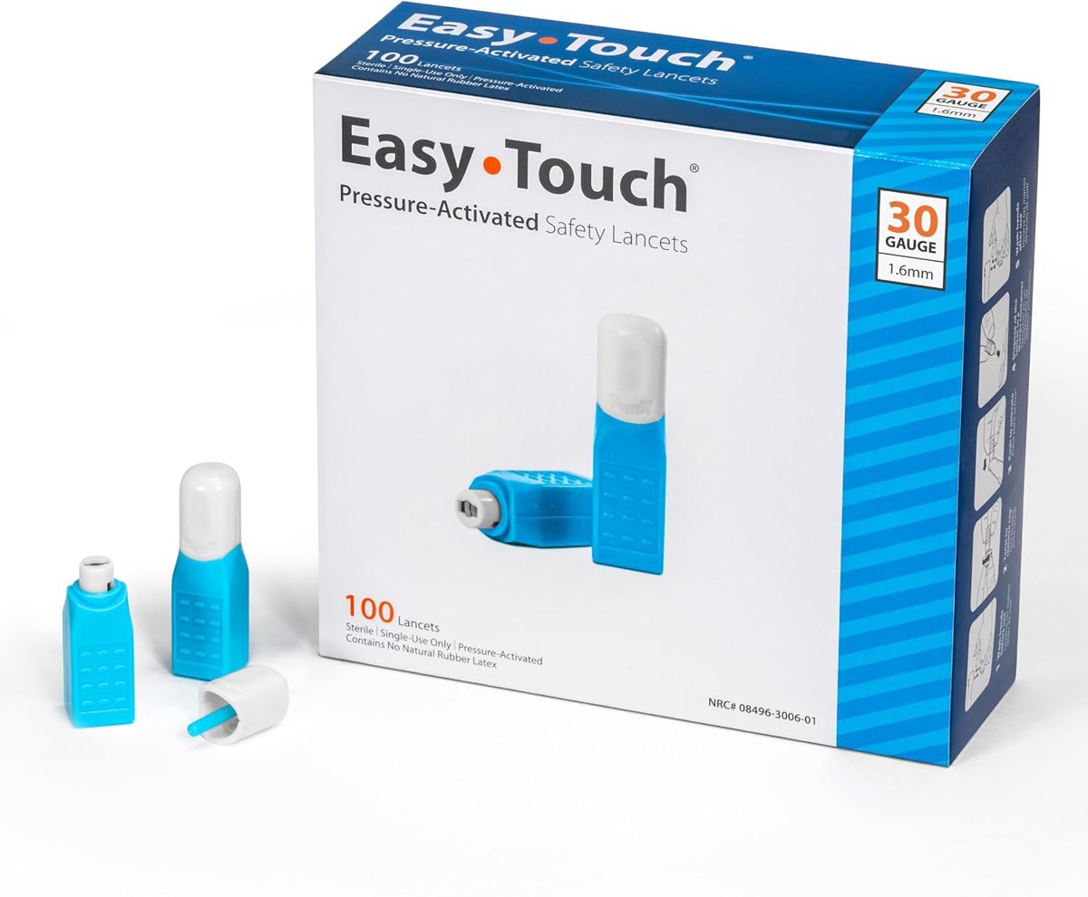 EasyTouch Pressure-Activated Safety Lancets 30G