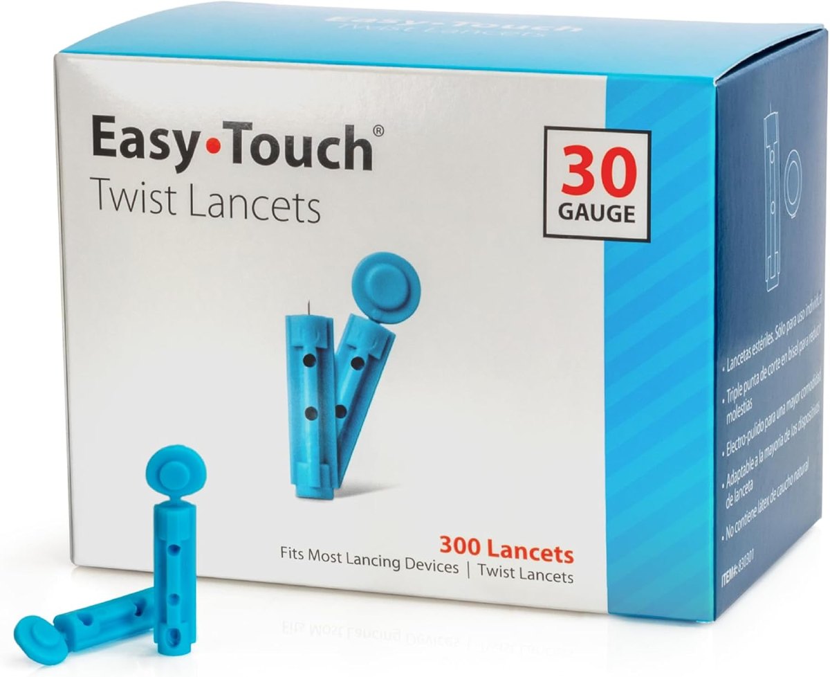 EasyTouch Twist Lancets 30G, 300 Count