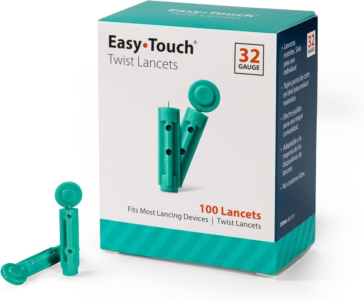 EasyTouch Twist Lancets 32G, 100 Count